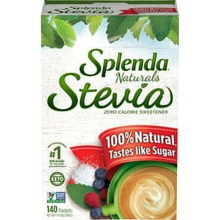 Splenda Naturals Stevia Sweetener - Stevia Flavor - Natural Sweetener - 140/Box Splenda Naturals Stevia Sweetener - Stevia Flavor - Natural Sweetener - 140/Box