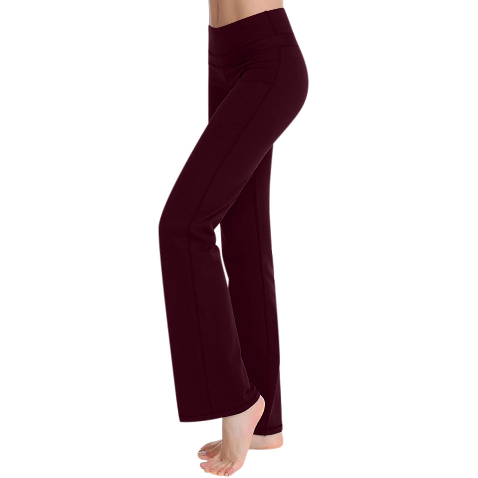 DeHolifer Yoga Pants With Pockets For Women, Women's Loose High Waist ...