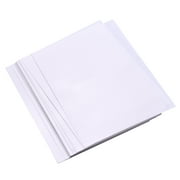 25 Sheets White Printable Shrink Films Kit Shrinky Art Film Paper Heat-Shrink Sheets Can be Printed for Inkjet Printer for DIY Pendants Earrings Keychains Ornaments Accessories, 8.3 * 11.4 I