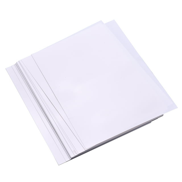 25 Feuilles de Films Rétractables Blancs Imprimables Kit de Film d'Art Rétractable Papier Feuilles Thermorétractables Imprimables pour Imprimante à Jet d'Encre pour Bricolage Pendentifs Boucles d'Oreilles Porte-Clés Ornements Accessoires, 8.3 * 11.4 I