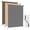Grey, variant on HOMEDEMO 6'W x 6' H Outdoor Roller Shades Patio, Sun Roller Shade for Porch Balcony Mocha