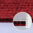 thumbnail image 3 of BESTVUE Area Runner Rug Outdoor Non Slips Carpet Runners Indoor Utility Rugs Mat for Kitchen Hallway Entryway Garage with Rubber Backing Striped Red 2ft x 4ft, 3 of 7