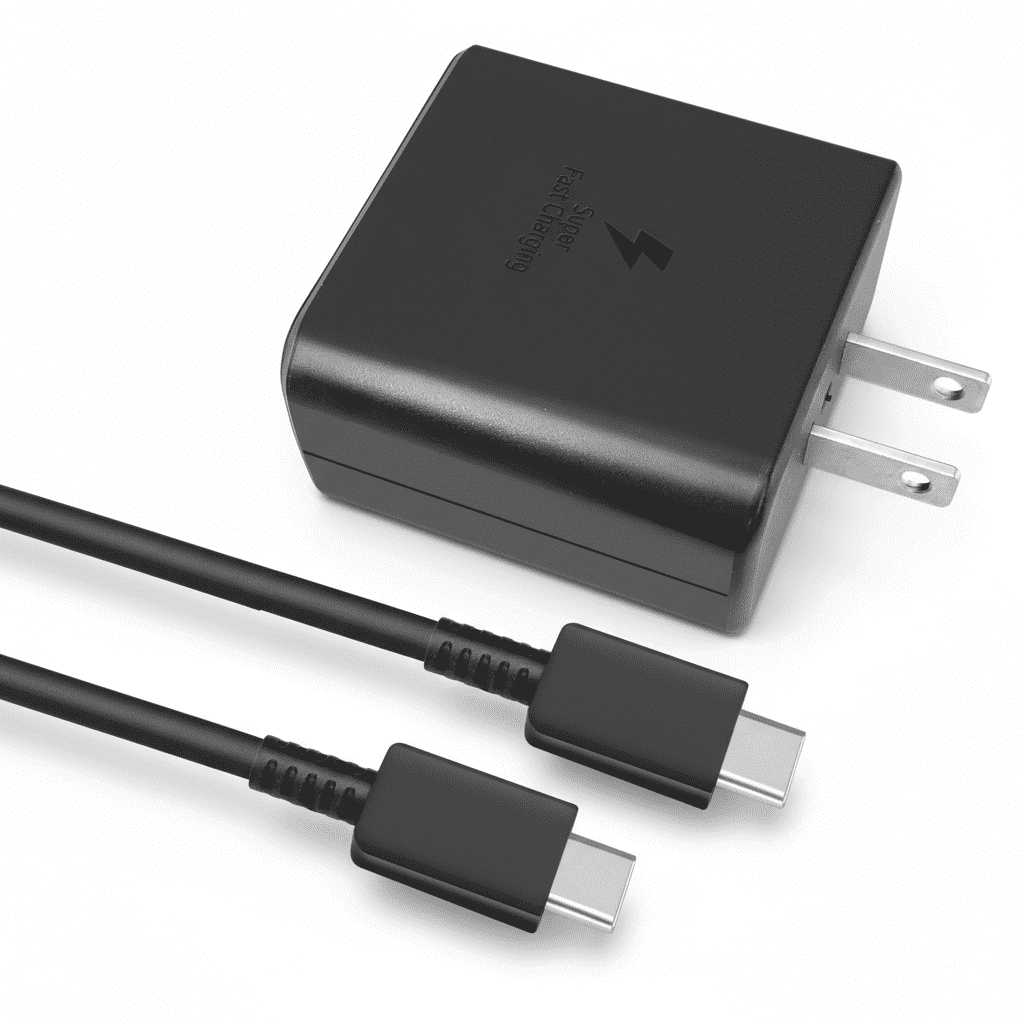 45W USB-C Super Fast Wall Charger with 5ft Cable for Samsung Galaxy S24 S23 S22 S21 Ultra, Plus, Note 20, Tab S9, Power Adapter Block