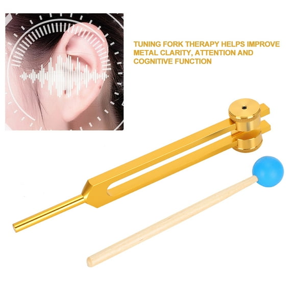 Fugacal Tuning Energy Fork, Tuning Fork, aleación de aluminio resistente y duradera para medir la audición, aliviar los dolores de cabeza, calmar el hogar Fugacal No se aplica