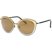 Modern Aviator Cateye Frame Style Sunglasses, Brown