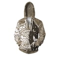 thumbnail image 2 of Ropa de otoño Y2k, sudaderas con estampado genial de lobo codicioso y luna aullante para hombre, sudadera con capucha para hombre, sudadera con capucha informal para hombre, 2 of 4