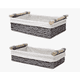 thumbnail image 3 of 2 Pcs Canastas Organizadora color gris, 3 of 4