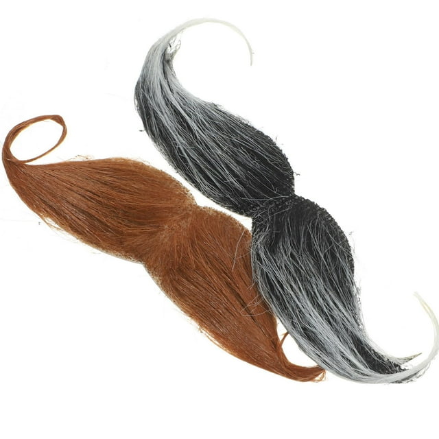 BELOVING 2 Pcs Faux Moustache Autocollant Accessoire de Costume pour Spectacle Noël