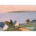 thumbnail image 3 of Fujishima Takeji 14x11 Black Modern Framed Museum Art Print Titled - Distant View of Awajishima (1929), 3 of 5