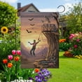thumbnail image 3 of TiniDecor Zombie Bungee Garden Flag – 36”x60” Halloween Horror Outdoor Decor, Spooky Cliff Scene, 3 of 5