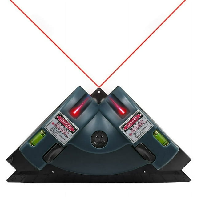 Right Angle 90 Degree Laser Level Laser Measurement Professional Laser Level Meter Construction Tool for Tile Work Woodworking,Red
