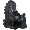 thumbnail image 4 of Buffalo Aspha HYB Women's Lace Up Vegan Platform Chunky Trainers In Black Size 8.5, 4 of 6