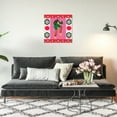 thumbnail image 2 of Wynwood Studio Canvas Getting Groovy Floral and Botanical Florals Wall Art Canvas Print Red 20x20, 2 of 3