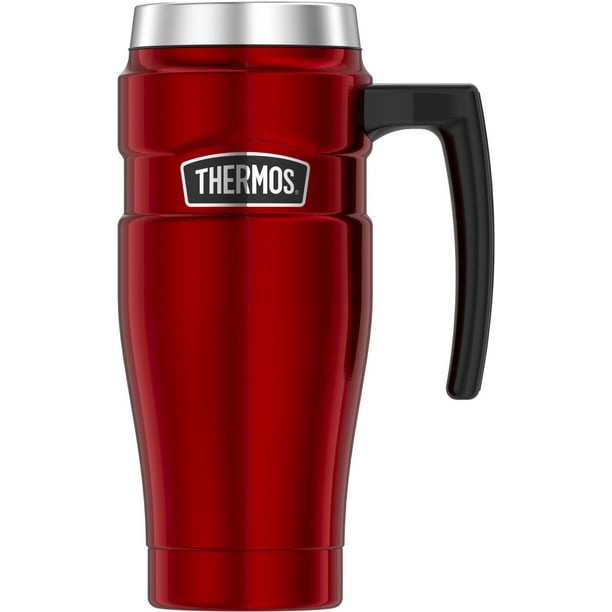 Thermos 16OZ Stainless King Travel Mug, Red Cranberry