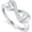 Customize, variant on Infinity Cremation Urn Ring for Ashes Infinity Crystal Memorial Ring for Human Love Ones Ashes Stainless Steel Keepsake Ring for Women