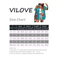 thumbnail image 3 of VILOVE Women Hawaiian Shirts Tropical Floral Printed Lapel Neck Button Down Short Sleeve Summer Cardigan Shirt, 3 of 9