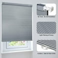 thumbnail image 2 of LazBlinds Cordless Cellular Shades, No Tools No Drill Blackout Honeycomb Shades Pleated Blinds for Windows, 43" W x 64" H, Dark Grey, 2 of 5