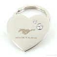 thumbnail image 2 of Ford Mustang Heart Shape Keychain (Chrome), 2 of 3