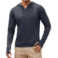 thumbnail image 5 of FNFYFH Men's UPF 50+ Sun Protection Shirts Lightweight Full Zip Hoodie Jacket Long Sleeve Rash Guard Quick Dry Fishing Hiking Performance Shirt, 5 of 8