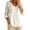 White, variant on Long Sleeve Shirts for Women 2026 Spring Cotton Linen V Neck Button Down Lightweight Loose Blouse Office Work Top