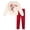 Off White Red Minnie, variant on Disney Minnie Mouse Toddler Girls' Fleece Sweatshirt and Leggings Set Off White Red