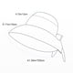 thumbnail image 3 of Sombrero de pescador para mujer, plegable, con protección solar UPF 50+, de ala ancha, para playa, pesca al aire libre, senderismo, para verano, 3 of 7