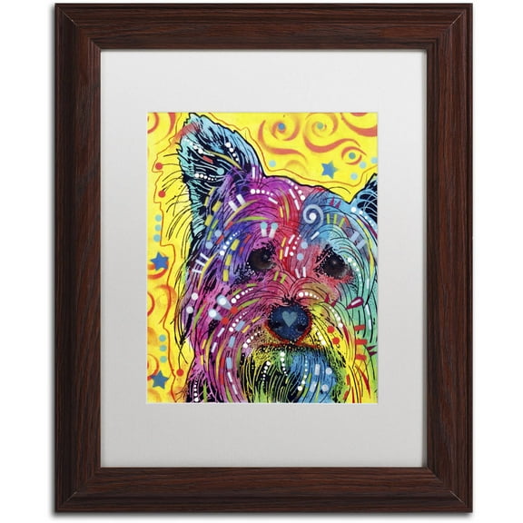 Trademark Fine Art "York I" Canvas Art by Dean Russo, White Matte, Wood Frame