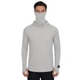 thumbnail image 5 of Riecok Long Sleeve Shirts for Men UPF50+ Sun Protection Pullover Breathable Quick Dry Tops with Thumbholes Hiking Clothes Gray M, 5 of 8
