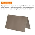 thumbnail image 4 of Uxcell 20Pack Table Place Cards, Printable Place Name Cards for Table Setting Wedding Dinner Parties Events, Pearl Brown, 4 of 5