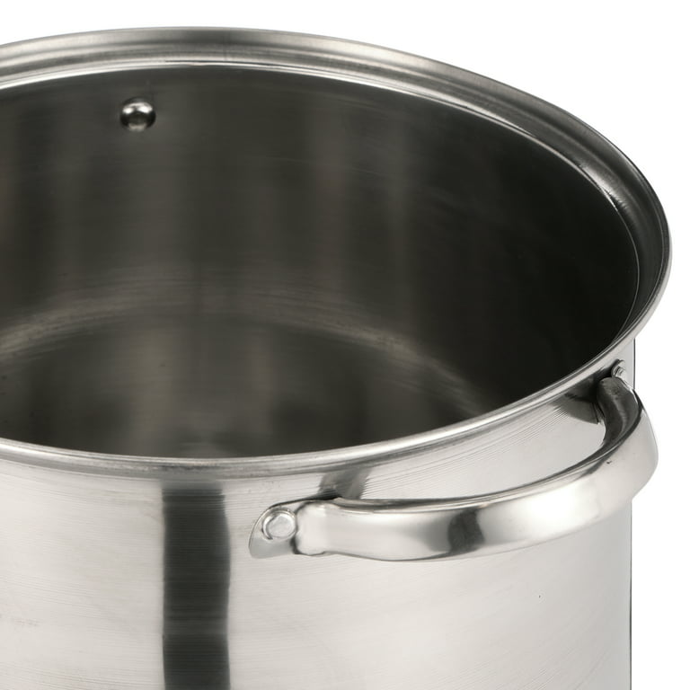   Basics Stainless Steel Stock Pot with Lid, 8
