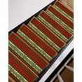 thumbnail image 3 of Christmas Stair Treads for Wooden Steps Indoor Runner Rug Carpet, Xmas Botanical Berry Green Red Checkered 4 Pieces Peel and Stick Staircase Step Treads Covers Washable Throw Door Mats, 30"x8", 3 of 7