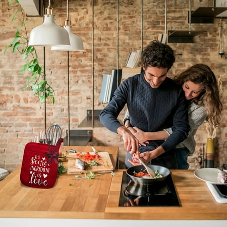 

Valentine s Day Pot Rack Baking Set Decorative Oven Gloves Kitchen Cooking Baking Oven Gloves