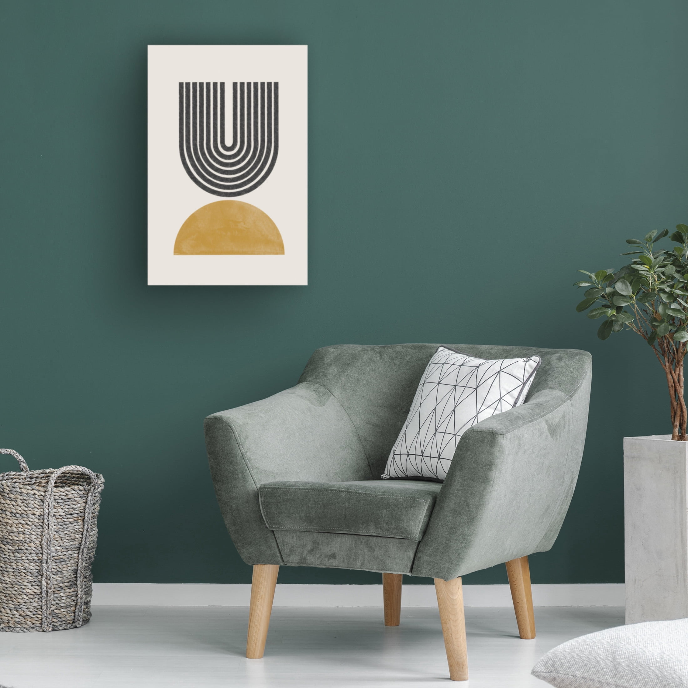 Trademark Fine Art THE MIUUS STUDIO Mid Century Modern No1 Canvas Wall Art