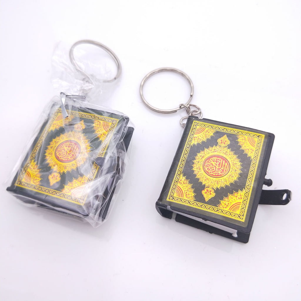 COOL 1 PC Mini Ark  Book Real Paper Arabic The Keychain Muslim Jewelry 