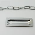 thumbnail image 3 of 1pc Chain Door Lock Display Cabinet Defense Hotlinking Security Latch Lock for Home Silver, 3 of 8