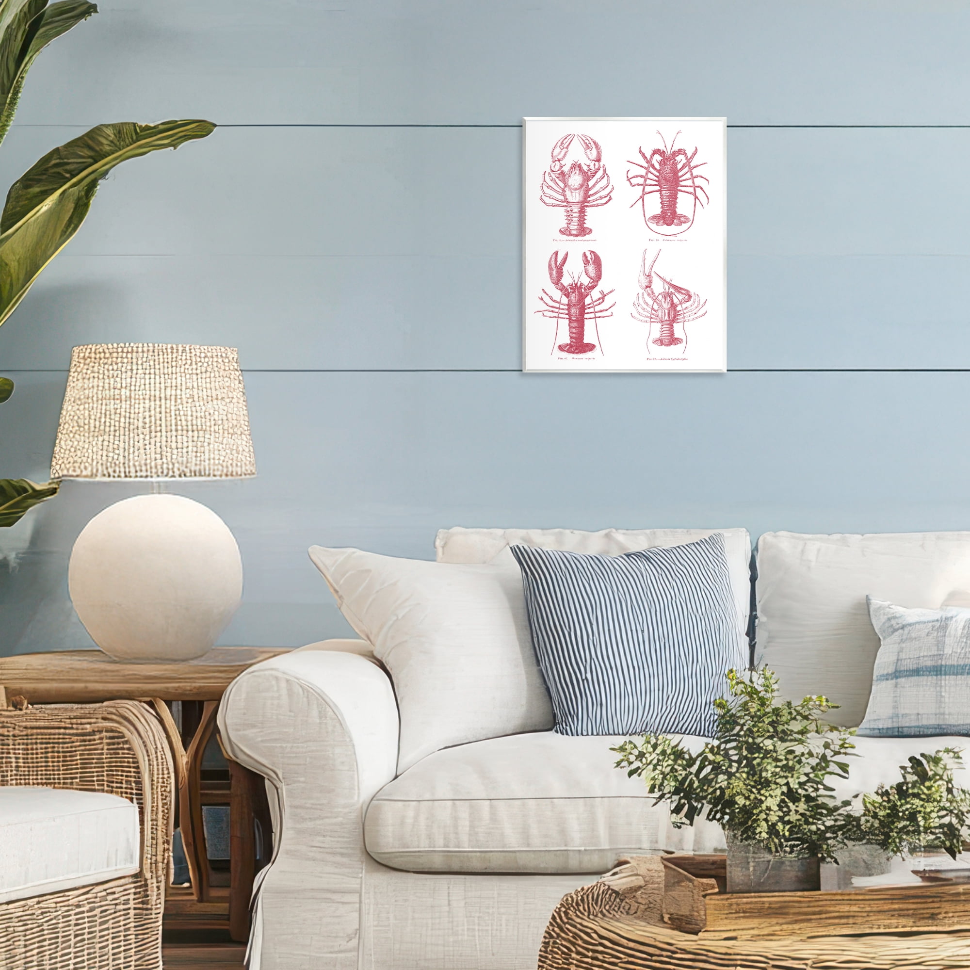 Timeless Lobsters Species Wall Plaque Art, design by Lettered and Lined