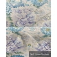 thumbnail image 6 of Purple Blue Hydrangea Kitchen Valances for Windows Farmhouse Linen Window Valance Curtain for Living Room Window Treatment Vintage Flowers Burlap Valance Rod Pocket Topper Drape, 42 x 12 Inch, 6 of 6