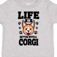 thumbnail image 4 of Inktastic Life is Better with a Corgi Boys or Girls Toddler T-Shirt, 4 of 5