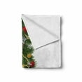 thumbnail image 2 of Christmas Soft Flannel Fleece Throw Blanket, Xmas Tree with Vivid Balls and Snowflakes New Year Celebration Theme Art, Cozy Plush for Indoor and Outdoor Use, 70" x 90", Red Green Yellow, by Ambesonne, 2 of 6