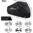 thumbnail image 2 of Funda para bicicleta, funda impermeable para bicicleta para exteriores con orificio para cerradura, 2 of 4