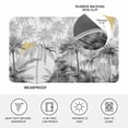thumbnail image 3 of Summer Tropical Leaves Door Mat Indoor Outdoor, Gray Palm Trees Botanical Non Slip Welcome Mat with Rubber Backing, Absorbent Fabric Front Door Mats Entryway Rug for Home Patio Entrance 18"x30", 3 of 8