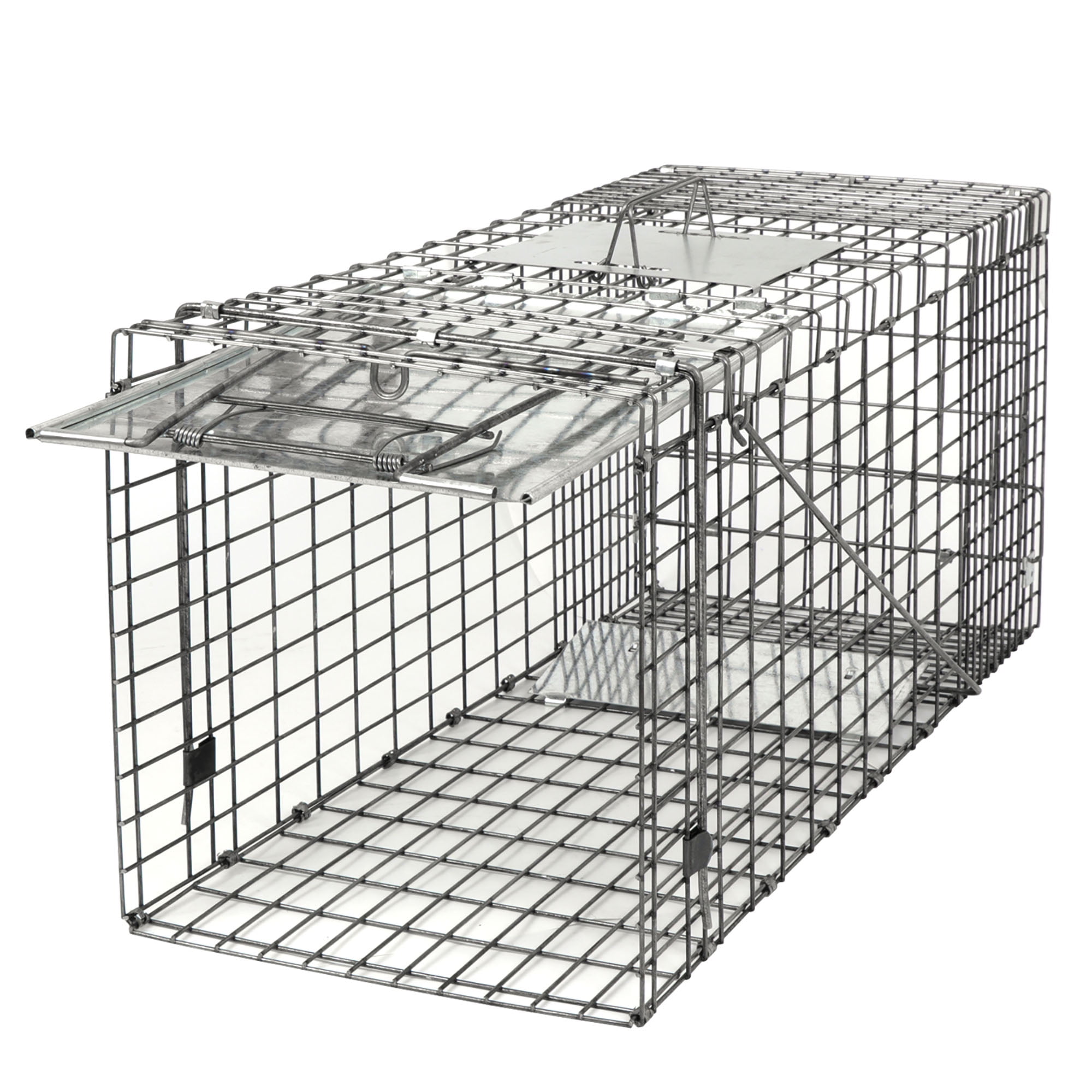 ZENY Live Animal Cage Trap 32 X 12.5 X 12 w/Iron Door Steel Cage Catch  Release Humane Rodent Cage for Rabbits, Stray Cat, Squirrel, Raccoon, Mole