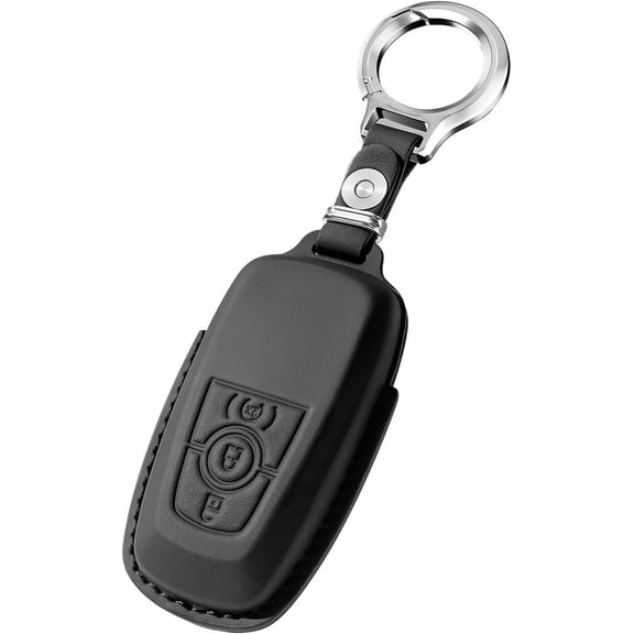 Key Fob Cover Compatible with Ford F150 F-250 F-350 Bronco Ranger Explorer Expedition Transit Escape 2020-2026 Keychain Case Holder Protector,Black