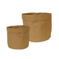 thumbnail image 1 of Washable Paper Storage Planter Bag; Round Bottom; Natural Brown, 1 of 1