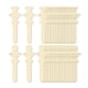 thumbnail image 5 of 40 piezas de palitos de madera para manualidades, astillas de madera en , manualidades de caña para pintar, niños y adultos, rodajas de madera, 5 of 9