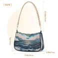 thumbnail image 3 of FORMRS Womens Shoulder Bag with Chain Strap Clutch Purse Cute Tote Handbag, Rolling Waves, 3 of 7