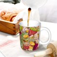 thumbnail image 3 of Disketp Colored Large Mushrooms and Leaves Large Coffee Mug with Handle Tea Cup Novelty Coffee Cup for Men Women Office Work, 3 of 6