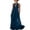 Navy, variant on Halter Dresses for Women V-Neck Open Back Maxi Dress Breathable Boho Festival Vacation Sundress Flowy Dresses for Women Black S