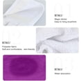 thumbnail image 5 of Coolnut Solid Purple Pattern Kitchen Towels Set of 2, Hanging Hand Towels with Loop Soft Absorbent Durable for Bathroom Kitchen Decor Washcloth Gift, 5 of 7