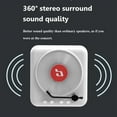 thumbnail image 4 of Retro Vinyl Record Bluetooth Speaker Mini Vintage Surround Sound Music Box Wireless Handsfree Call MP3 Player CD Player, 4 of 9
